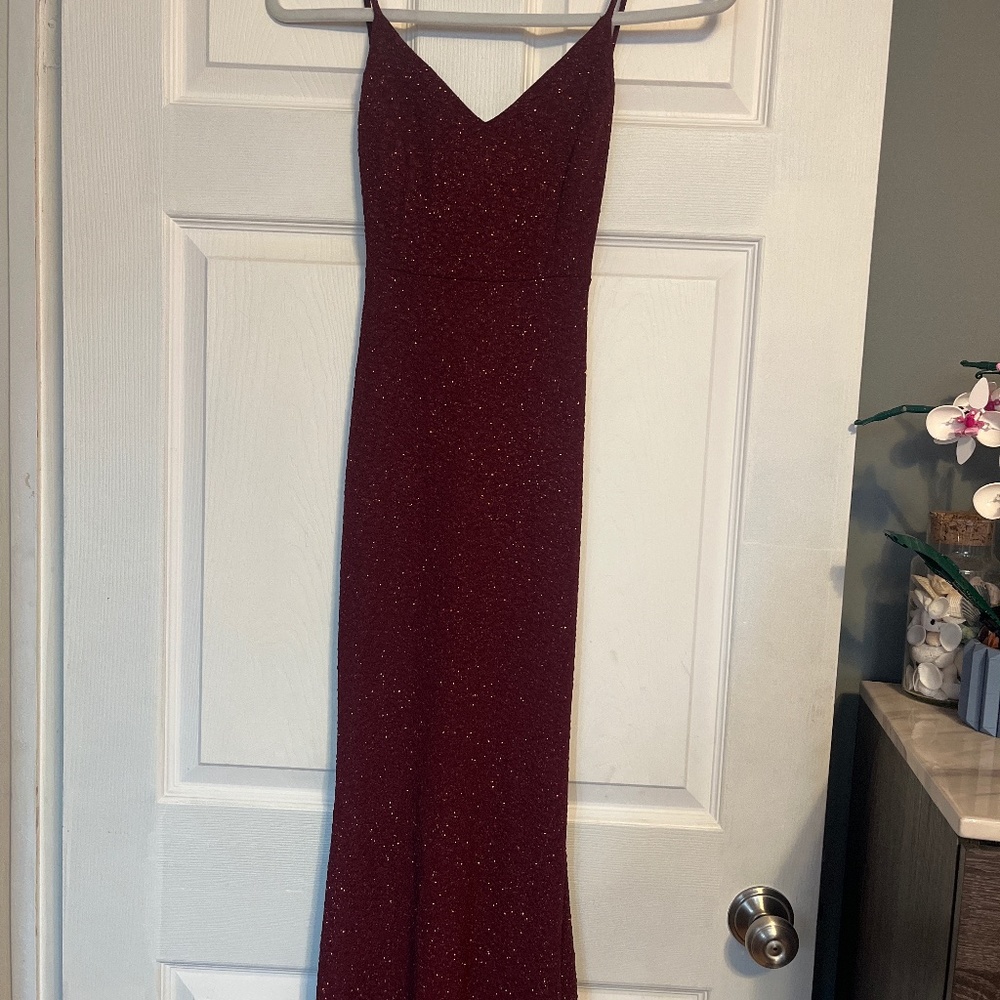 Maxi open back dress